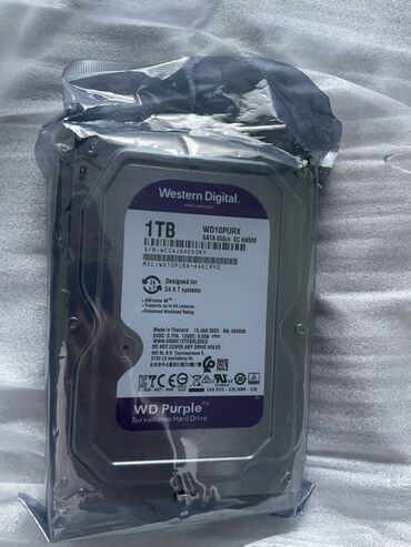 Жесткие диски, переносные винчестеры: Накопитель, Western Digital (WD), HDD, 1 ТБ, 3.5", Для ПК