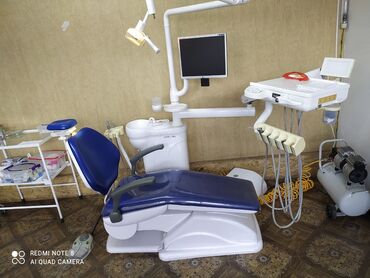 стоматологическая бормашина в Кыргызстан | МЕДИЦИНСКОЕ ОБОРУДОВАНИЕ: Стоматологическая кресло, комплекте имеется стульчик и компрессор