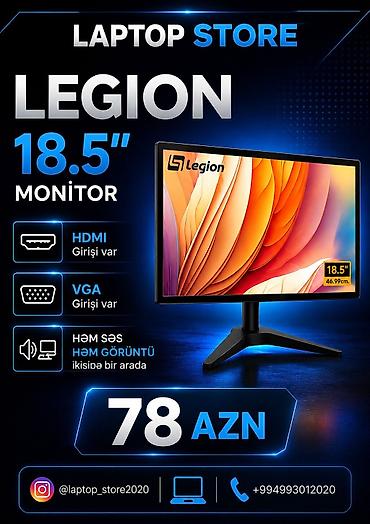 ipohone 18: Legion 18.5" monitor - Ekran diaqonalı: 18.5" (46.99 sm) - HDMI — 1