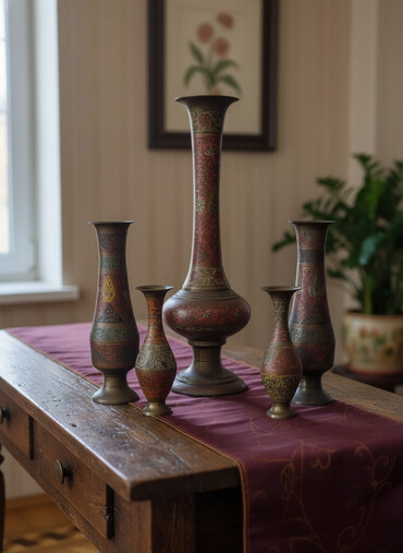 Vazalar: Vaza dəsti, Mis — 7