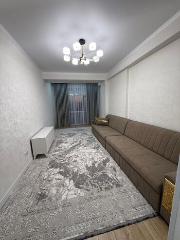 квартира керек 15000: 1 бөлмө, 50 кв. м, Элитка, 14 кабат, Евроремонт