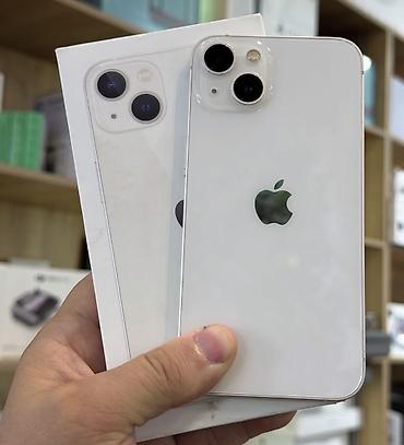 iphone 111: IPhone 13, 128 GB, Ağ, Zəmanət, Simsiz şarj, Face ID — 1