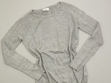 Swetry: Sweter S (EU 36), stan - Bardzo dobry, wzór - Jednolity kolor, kolor - Szary
