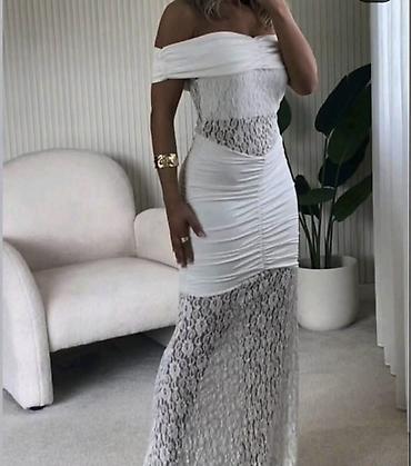 versace mindjuse: Elegantna ženska dugahaljina sa golim ramenim. - Kroj: pripijena — 5
