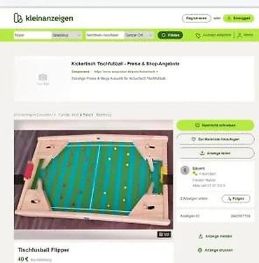 Društvene igre: Drvena stona igra Flip Kick – fudbalski fliper - Kompaktno drveno — 14