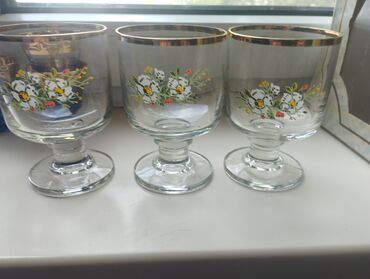 стеклянная посуда: Фужеры стеклянные,6 штук