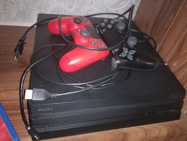 PlayStation Pro 4 satılır evdə işlənib yaxşı işləyir. Oyun diskləri 4