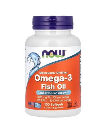Omega-3 balıq yağı, molekulyar distillə edilmişdir və ürək-damar