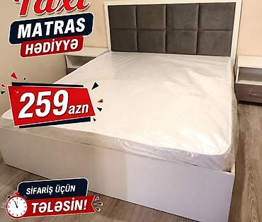 gul sekilleri: Çarpayı dəsti – 259 AZN • Model: Yumşaq başlıqlı iki nəfərlik çarpayı — 1