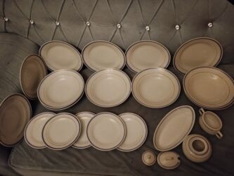 Boşqablar: Boşqablar, 14 ədədli dəst, Şüşə, Rusiya — 8