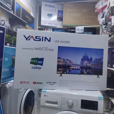 телевизоры цена бишкек: Новогодняя акция Yasin 43 UD81 webos magic пульт smart Android Yasin