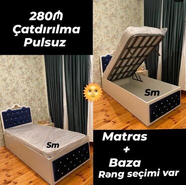 1 kub taxta nece kvadrat metrdir: Yeni, Təknəfərlik çarpayı, Bazalı, Matras ilə, Siyirməsiz