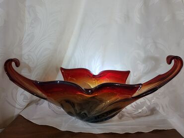 Ostali kućni dekor: Murano velika cinija,rucni rad 60,70te. Velika,retka cinija — 8