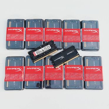 Operativ yaddaş (RAM): Operativ yaddaş (RAM) HyperX, 8 GB, 1600 Mhz, DDR3, Noutbuk üçün, Yeni — 9