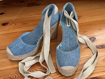 bağlı sandallar: Pull&Bear, Ölçü: 37, rəng - Mavi, Yeni — 1