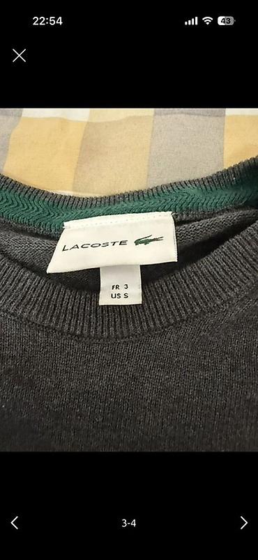 pull and: Lacoste – мужской джемпер с круглым вырезом - Бренд: Lacoste — 4