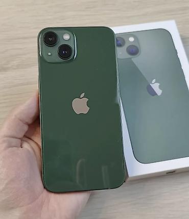 iphone zaryatka: IPhone 13, 128 GB, Alpine Green, Zəmanət, Simsiz şarj, Face ID — 1