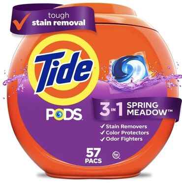 таблетки для посуды: Средство для стирки: Капсулы, Tide, Розница