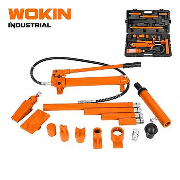 Domkratlar: №: 865 Məhsulun adı: Hidravlik doğrultma dəsti Wokin W737204, 4 ton — 1