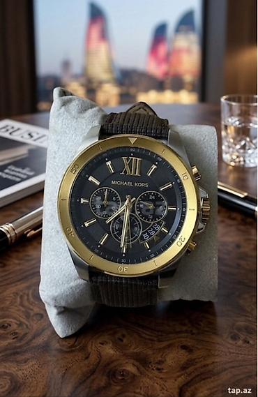 qadin saatlari 2020: İşlənmiş, Qol saatı, Michael Kors, rəng - Qəhvəyi — 2