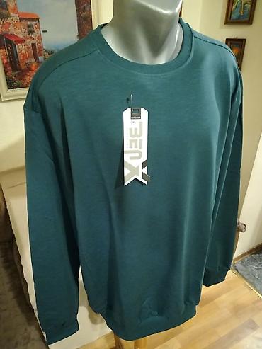 armani exchange: Novi muski pamucni duks Benx u velikom broju Zeleni 3XL. Novopazarski — 4