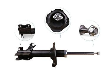 Амортизаторы, пневмобаллоны: Задний амортизатор, Передний амортизатор, Комплект амортизаторов Mitsubishi — 7