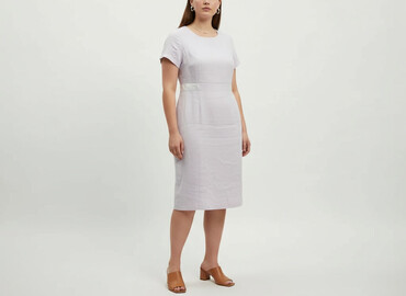sukienki liliowe: Women`s dress, size 3XL