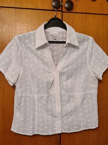 bele haljine: XL (EU 42), Cotton, Single-colored, color - White