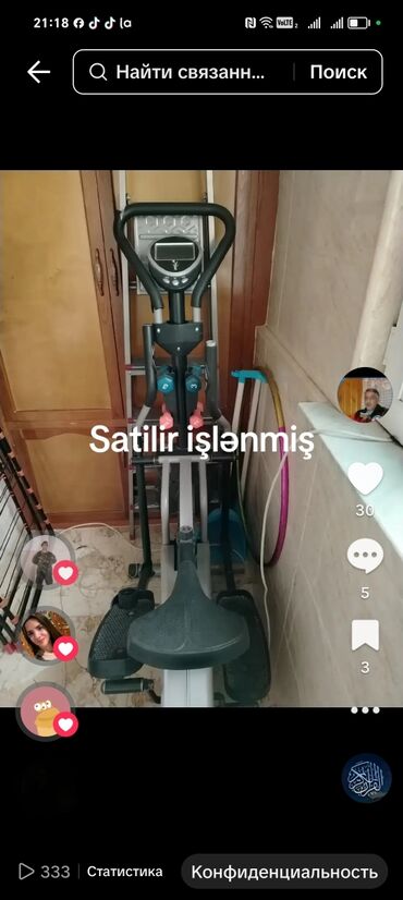 İdman formaları: Satilir əla vəziyyətdədir az işlənib hec bir prablem yoxdu riyal alana