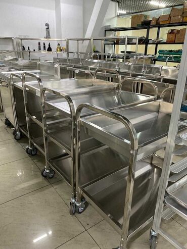 Другая посуда и кухонный инвентарь: Мойка 3 секции Столы нержавейки стеллажи тележки и много другое at lalafo.kg — 7 Другая посуда и кухонный инвентарь: Мойка 3 секции Столы нержавейки стеллажи тележки и много другое — 7