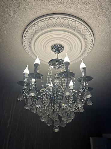 list tava: Çılçıraq, 6 lampa, Xrustal — 1