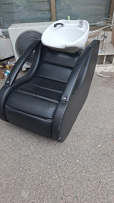 sac kəsimi: Salon üçün yuyucu kreslo - Model: inteqrə edilmiş keramik baş yuma — 1