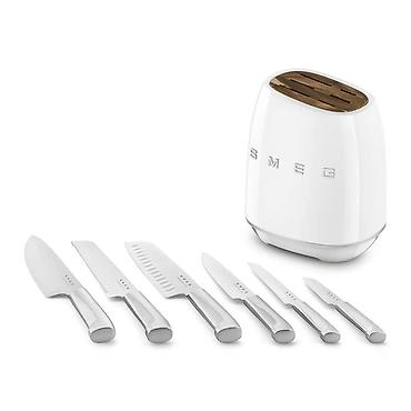 Ножи: Набор кухонных ножей SMEG с дизайнерской подставкой - Бренд: SMEG - — 2