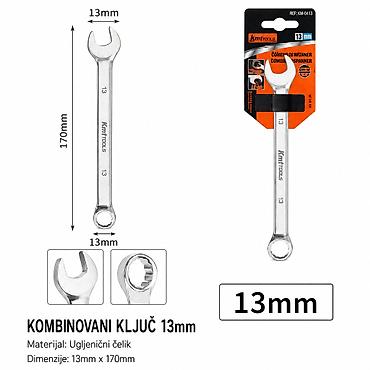 KMT Kombinovani ključ 13 mm - Tip: kombinovani ključ (jedna strana