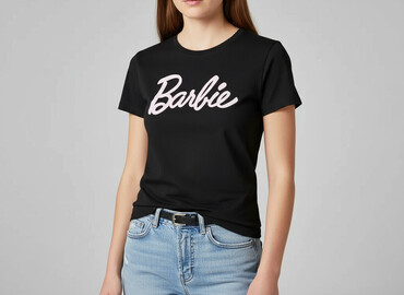 hello kitty ubrania dla dorosłych: Barbie, Women`s T-shirt, size S (EU 36)