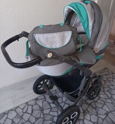 ining baby коляска производитель: Коляска, цвет - Серебристый, Б/у