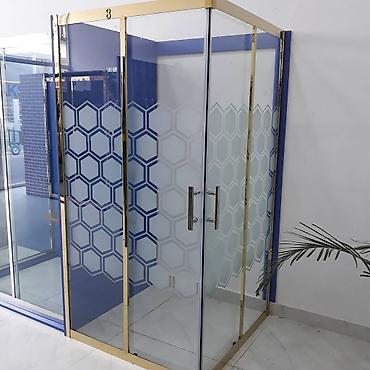 Duş kabinaları, arakəsmələr: Yeni Üstü açıq kabina, Düzbucaqlı, Ödənişli çatdırılma — 5