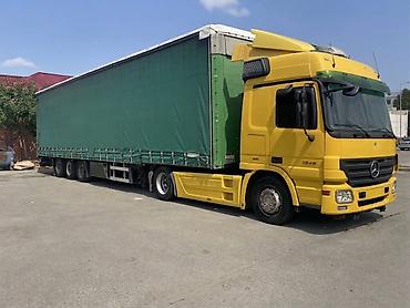 2008 ford transit: Mercedes-Benz Actros 1846 + tentli yarımqoşqu İl:2008 QOSQU İŞLE BİR — 2