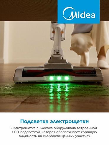 Ремонт пылесосов: Вертикальный пылесос Midea VSS-24Q - Беспроводная уборка до 40 минут — 6