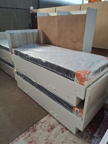 Односпальные кровати: Односпальная кровать, Новый, С матрасом, длина - 200 см — 9