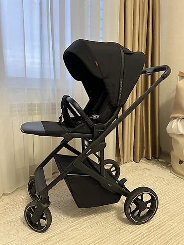 carrello: Коляска, цвет - Черный, Б/у — 1