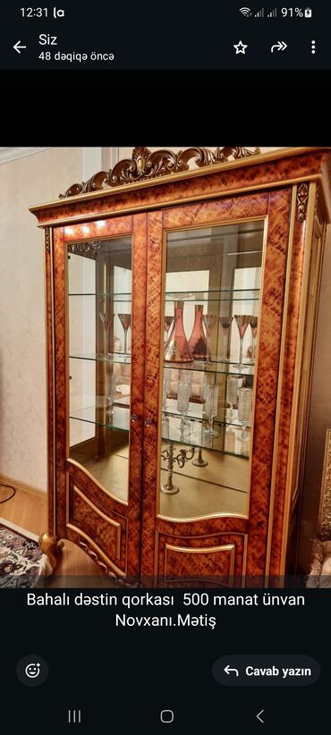 стенка новая: Bahalı dəstin qorkası 500 manat ünvan Novxanı.Mətiş
