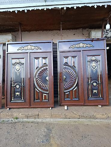 продам ворота бу: Dekorativ metal darvaza və giriş qapıları - Material: qalın divarlı — 4