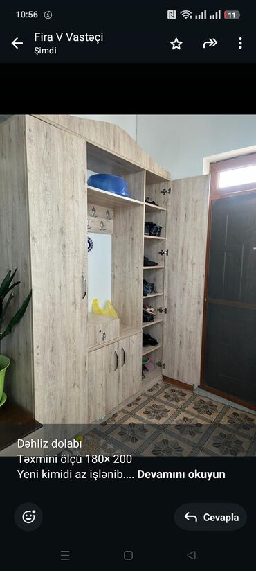 Qazanlar: Dəhliz dolabı Təxmini ölçü 180× 200 Yeni kimidi az işlənib. Qiyməti