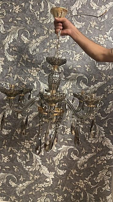 lamp: Çılçıraq, 6 lampa, Xrustal — 3