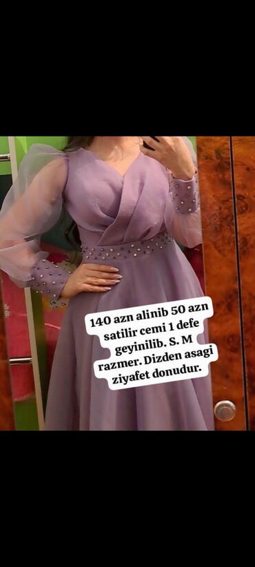 женские длинные перчатки: Lavanda rəngdə zərif ziyafət donu. Dizdən aşağı uzunluq, V-kəsimli üst