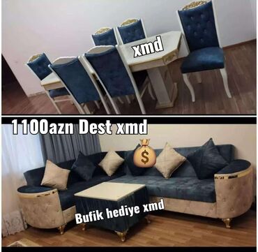 mebel destleri ve qiymetleri: Divan, Masa və oturacaqlar