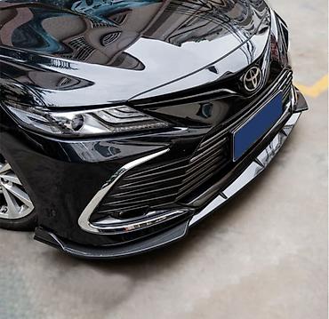обвес тойота: Camry 70 Передний спойлер-сплиттер для бампера (нижняя губа) - — 2