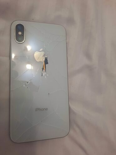 xr новый: IPhone X, Б/у, 64 ГБ, Серебристый, Зарядное устройство, 100 %
