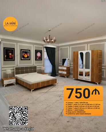 круглый стол на заказ: İkinəfərlik çarpayı, Dolab lalafo.az -da круглый стол на заказ: İkinəfərlik çarpayı, Dolab